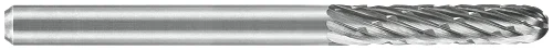 ATA SGSPRO 19209 Tool # SC-42, 1/8" Cutter DIA x 9/16" Length of Cut x 1/8" Shank DIA x 3" Overall Length, Solid Carbide High Temp Alloy Cylindrical Ball Nosed Bur for High Temp Alloys