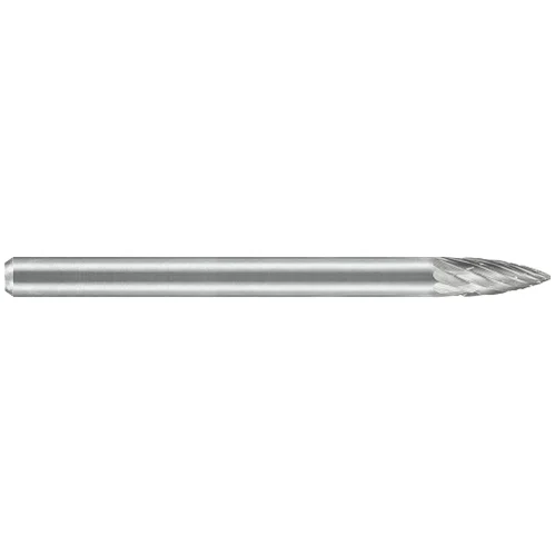 ATA SGSPRO 19227 Tool # SG-44, 1/8" Cutter DIA x 1/2" Length of Cut x 1/8" Shank DIA x 2 1/2" Overall Length, Solid Carbide High Temp Alloy Pointed Tree Shaped Bur for High Temp Alloys