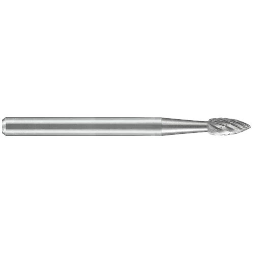 ATA SGSPRO 19231 Tool # SH-41, 1/8" Cutter DIA x 1/4" Length of Cut x 1/8" Shank DIA x 1 1/2" Overall Length, Solid Carbide High Temp Alloy Flame Shaped Bur for High Temp Alloys