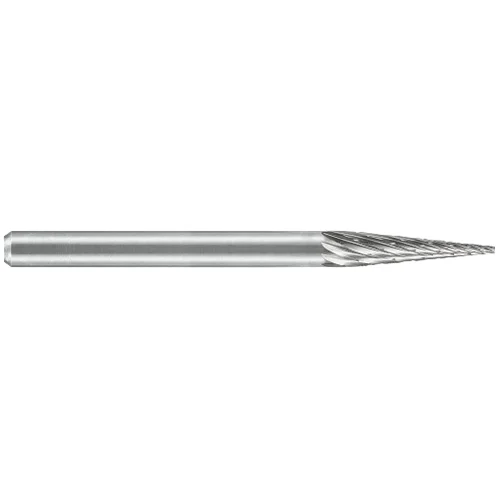 ATA SGSPRO 19234 Tool # SM-42, 1/8" Cutter DIA x 7/16" Length of Cut x 1/8" Shank DIA x 1 1/2" Overall Length, Solid Carbide High Temp Alloy Cone Shaped Bur for High Temp Alloys