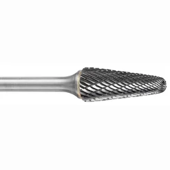 ATA SGSPRO 25178 Tool # SL-1M, 6.0 mm Cutter DIA x 18.0 mm Length of Cut x 6.0 mm Shank DIA x 50.0 mm Overall Length, Brazed Carbide Double Cut Ball Nosed Cone Shaped Double Cut Bur