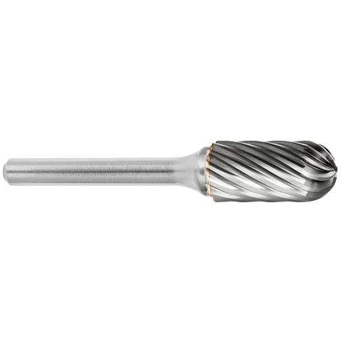 ATA SGSPRO 19160 Tool # SC-3, 3/8" Cutter DIA x 3/4" Length of Cut x 1/4" Shank DIA x 2 1/2" Overall Length, Brazed Carbide Stainless Steel Cylindrical Ball Nosed Bur for Stainless Steels