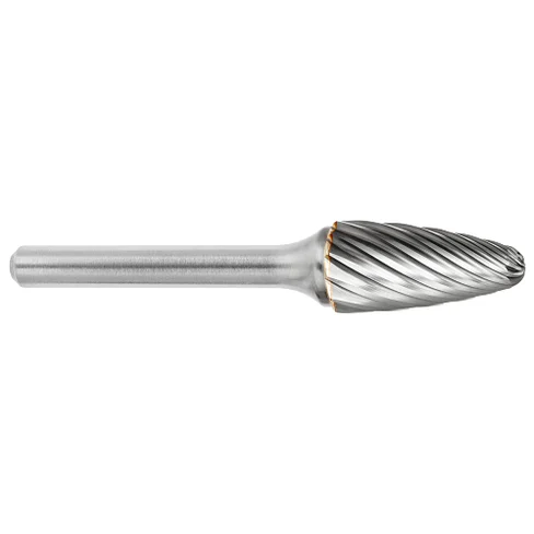 ATA SGSPRO 19173 Tool # SF-1, 1/4" Cutter DIA x 5/8" Length of Cut x 1/4" Shank DIA x 2" Overall Length, Solid Carbide Stainless Steel Ball Nose Tree Shaped Bur for Stainless Steels