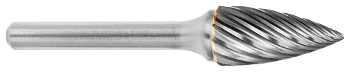 ATA SGSPRO 19178 Tool # SG-2, 5/16" Cutter DIA x 3/4" Length of Cut x 1/4" Shank DIA x 2 1/2" Overall Length, Brazed Carbide Stainless Steel Pointed Tree Shaped Bur for Stainless Steels