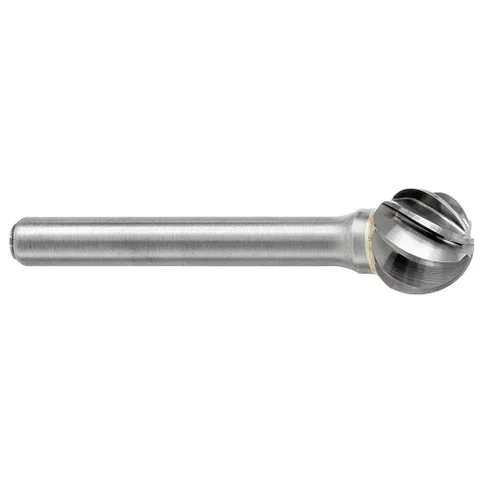 ATA SGSPRO 19040 Tool # SD-5, 1/2" Cutter DIA x 7/16" Length of Cut x 1/4" Shank DIA x 2 1/8" Overall Length, Brazed Carbide Non-Ferrous Ball Shaped Bur for Non-Ferrous Materials