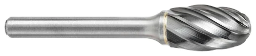 ATA SGSPRO 19054 Tool # SE-7, 3/4" Cutter DIA x 1" Length of Cut x 1/4" Shank DIA x 2 3/4" Overall Length, Brazed Carbide Non-Ferrous Oval Shaped Bur for Non-Ferrous Materials