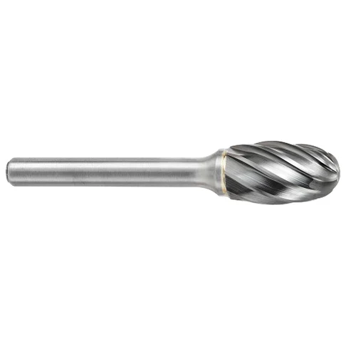 ATA SGSPRO 19056 Tool # SE-7, 3/4" Cutter DIA x 1" Length of Cut x 3/8" Shank DIA x 2 3/4" Overall Length, Brazed Carbide Non-Ferrous Oval Shaped Bur for Non-Ferrous Materials
