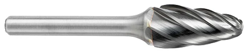 ATA SGSPRO 19058 Tool # SF-1, 1/4" Cutter DIA x 3/4" Length of Cut x 1/4" Shank DIA x 2" Overall Length, Solid Carbide Non-Ferrous Ball Nosed Tree Shaped Bur for Non-Ferrous Materials