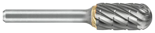 ATA SGSPRO 19610 Tool # SC-1, 1/4" Cutter DIA x 5/8" Length of Cut x 1/4" Shank DIA x 2" Overall Length, Solid Carbide NG6 Double Cut Cylindrical Ball Nosed NG6 Double Cut Next Generation Bur