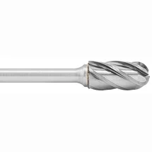ATA SGSPRO 19580 Tool # SC-5, 1/2" Cutter DIA x 1" Length of Cut x 1/4" Shank DIA x 2 3/4" Overall Length, Brazed Carbide NG Non-Ferrous Cut Cylindrical Ball Nosed Next Generation Bur for Non-Ferrous Materials