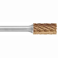 ATA SGSPRO 19511 Tool # SB-5, 1/2" Cutter DIA x 1" Length of Cut x 1/4" Shank DIA x 2 3/4" Overall Length, Brazed Carbide NG Cast Cut End Cutting Cylindrical Next Generation Bur for Cast Iron, Accelerator-K Coated