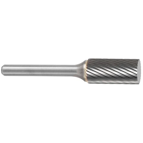 ATA SGSPRO 10000 Tool # SA-1, 1/4" Cutter DIA x 5/8" Length of Cut x 1/4" Shank DIA x 2" Overall Length, Solid Carbide Single Cut Non-End Cutting Cylindrical Bur