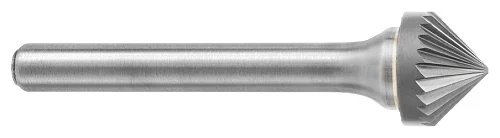 ATA SGSPRO 24950 Tool # SK-3M, 9.6 mm Cutter DIA x 4.7 mm Length of Cut x 6.0 mm Shank DIA x 52.0 mm Overall Length, Brazed Carbide Single Cut 90° Countersink Bur