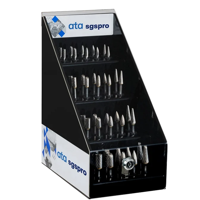 ATA SGSPRO 18264 Bur Set - 40 Pc - Carbide - Uncoated - Double Cut