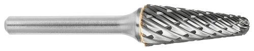 ATA SGSPRO 19373 Tool # SL-3, 3/8" Cutter DIA x 1 1/16" Length of Cut x 1/4" Shank DIA x 3" Overall Length, Brazed Carbide Steel Ball Nose Cone Shaped Bur for Steels