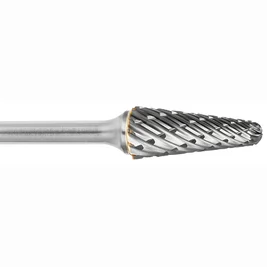 ATA SGSPRO 19374 Tool # SL-4, 1/2" Cutter DIA x 1 1/8" Length of Cut x 1/4" Shank DIA x 3" Overall Length, Brazed Carbide Steel Ball Nose Cone Shaped Bur for Steels