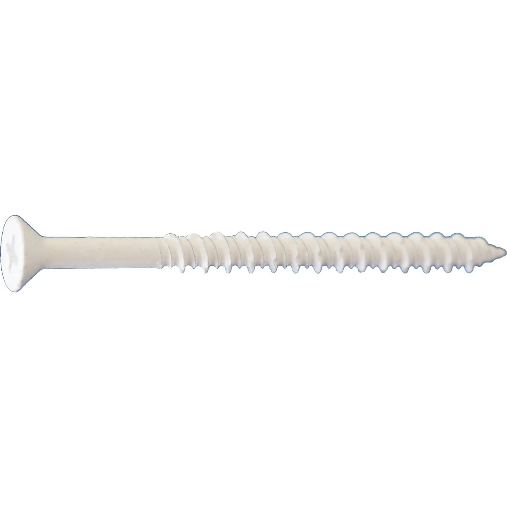 DAGGERZ CONCTF0316314WHTB 3/16 x 3-1/4 Dagger-Con Phillips Flat Concrete Screws White Dagger-Guard Coating 1500 PCS
