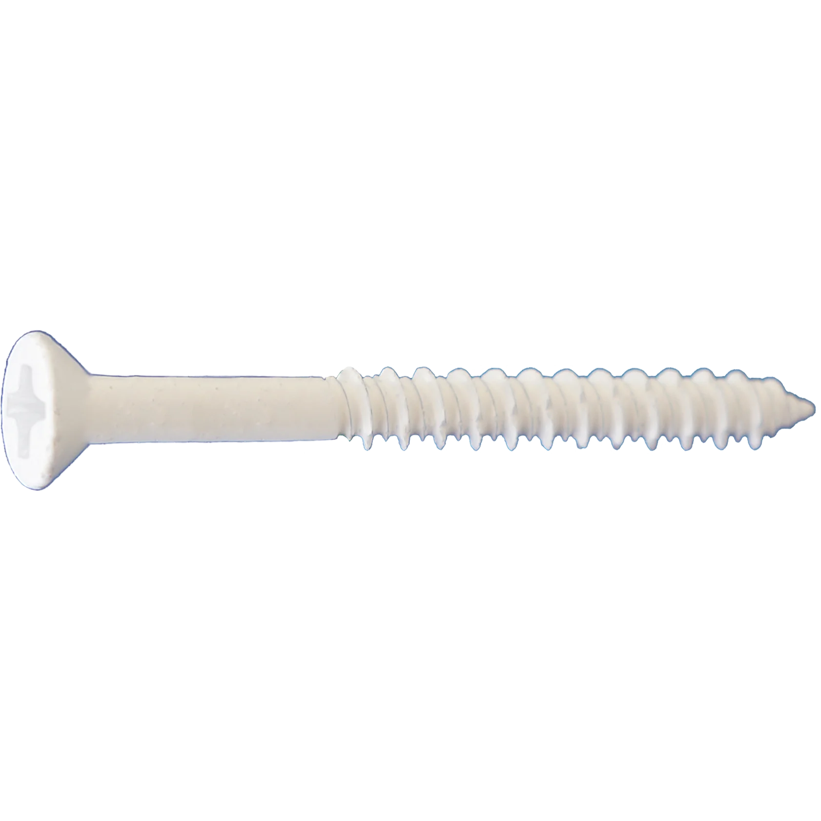 DAGGERZ CONT14234WHT 1/4 x 2-3/4 Dagger-Con Phillips Trim Concrete Screws Bulk White Dagger-Guard Coating 1000 PCS
