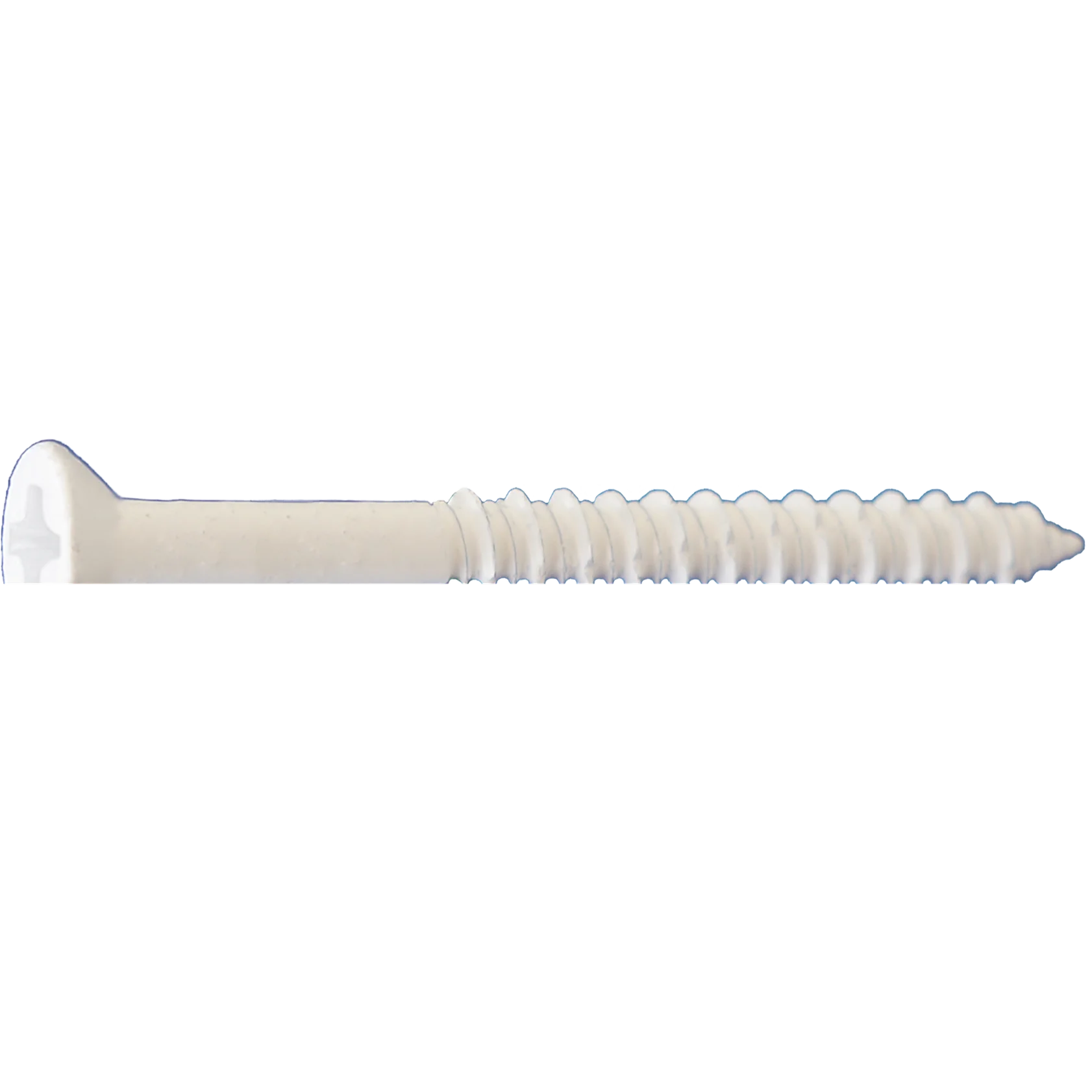 DAGGERZ CONT14314WHT 1/4 x 3-1/4 Dagger-Con Phillips Trim Concrete Screws Bulk White Dagger-Guard Coating 1000 PCS