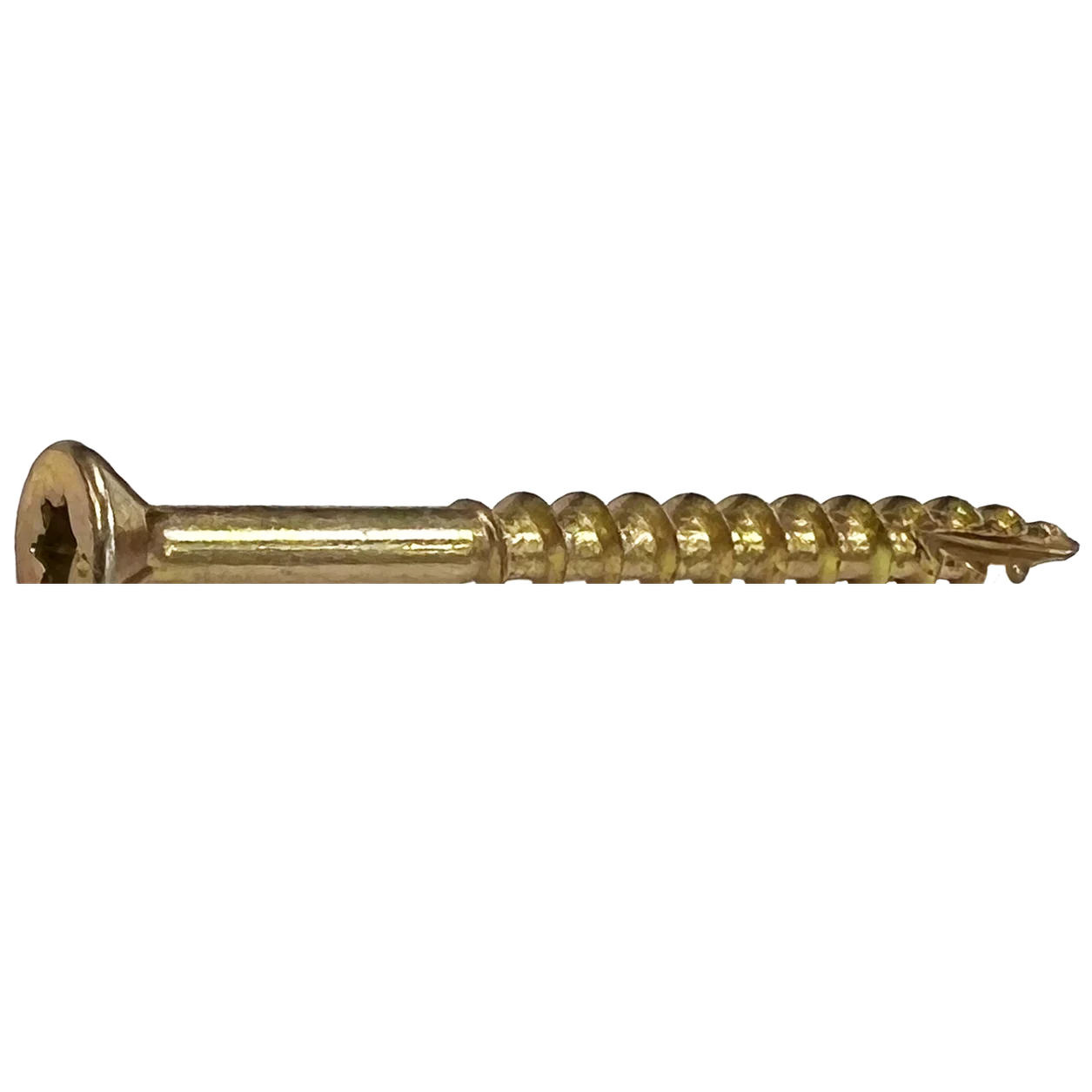 DAGGERZ DKSTY10212 10 x 2-1/2 Star Flat w/Nibs Type 17 Coarse Wood Screws Yellow Zinc 2500 PCS