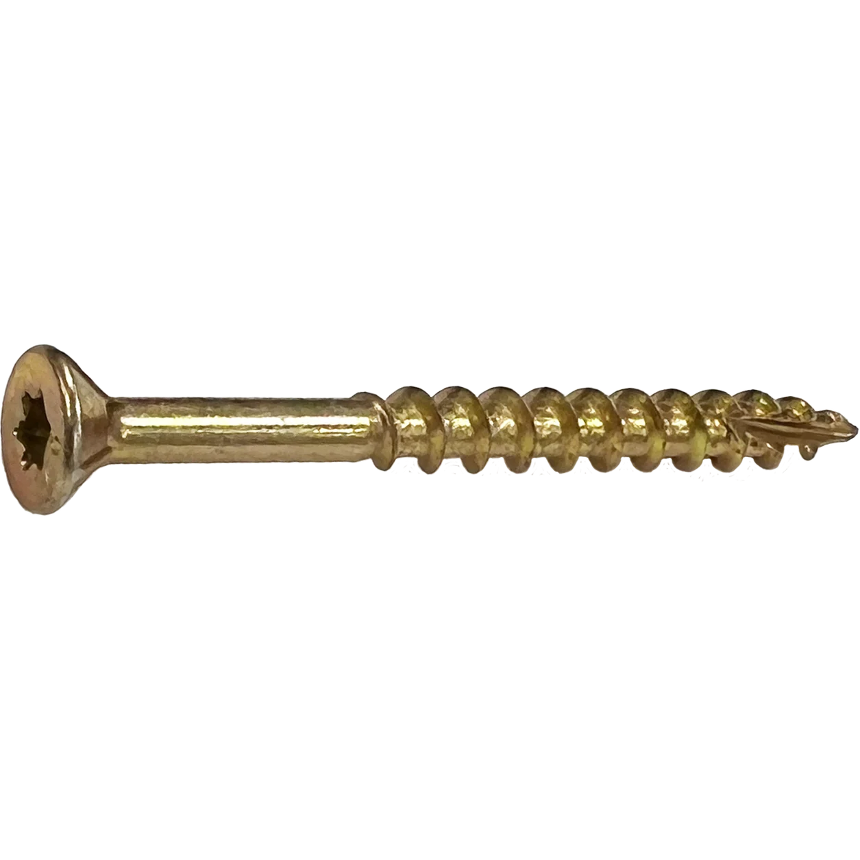 DAGGERZ DKSTY1040 10 x 4 Star Flat w/Nibs Type 17 Coarse Wood Screws Yellow Zinc 1000 PCS