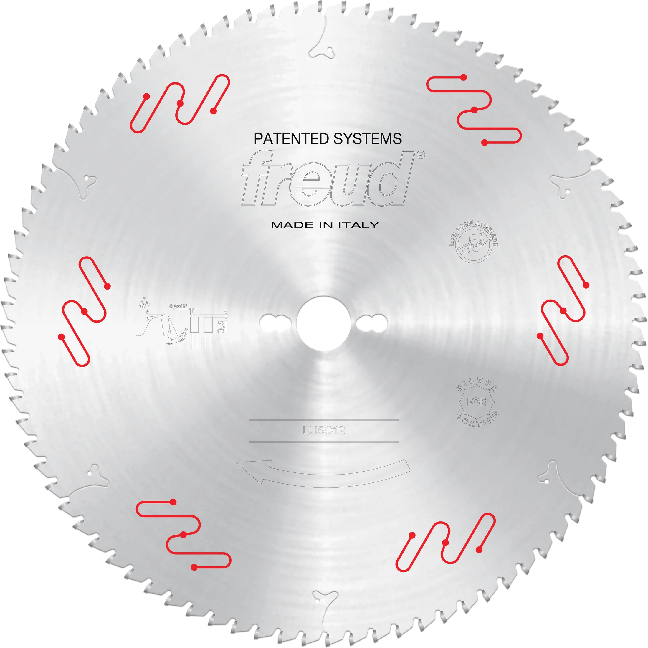 Freud LU5C12 350mm Medium to Thick Aluminum & Non-Ferrous Blades with or without Mechanical Clamping