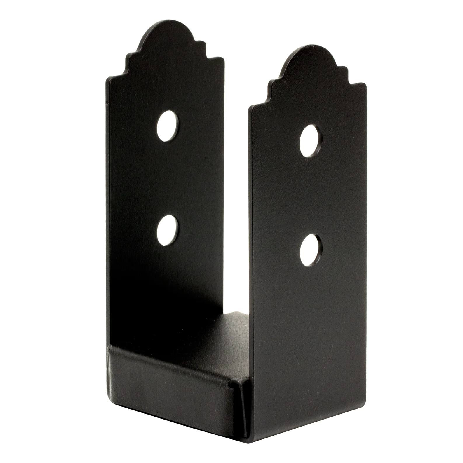 Simpson APB44R Outdoor Accents Mission Collection ZMAX, Black Powder-Coated Post Base for 4x4 Rough