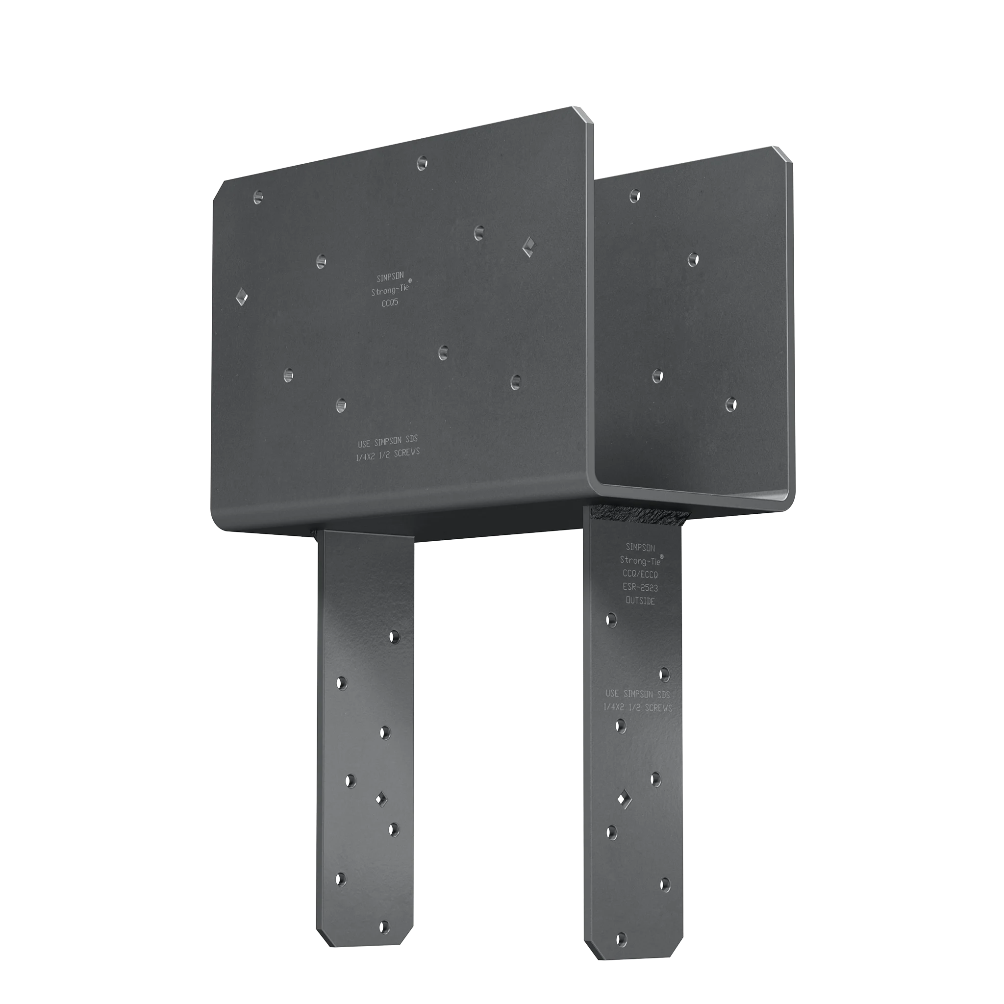 Simpson CCQ5-8SDS2.5 CCQ Column Cap for 5-1/8 in. Beam, 8x Post with Strong-Drive SDS Screws