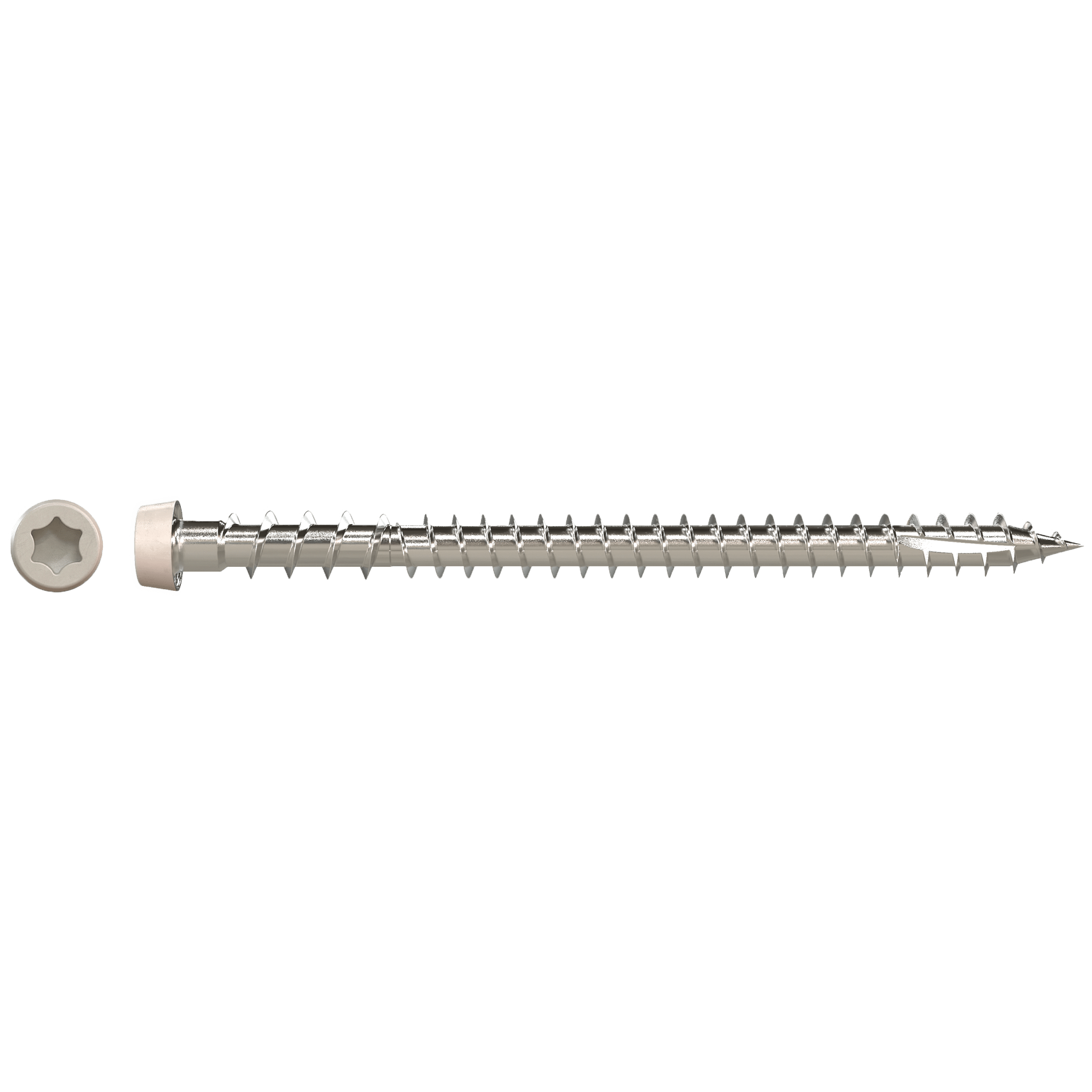 Simpson DCU234P305GR05 Deck-Drive DCU COMPOSITE Screw — #10 x 2-3/4 in. T20, Type 305, Gray 05 (350-Qty)