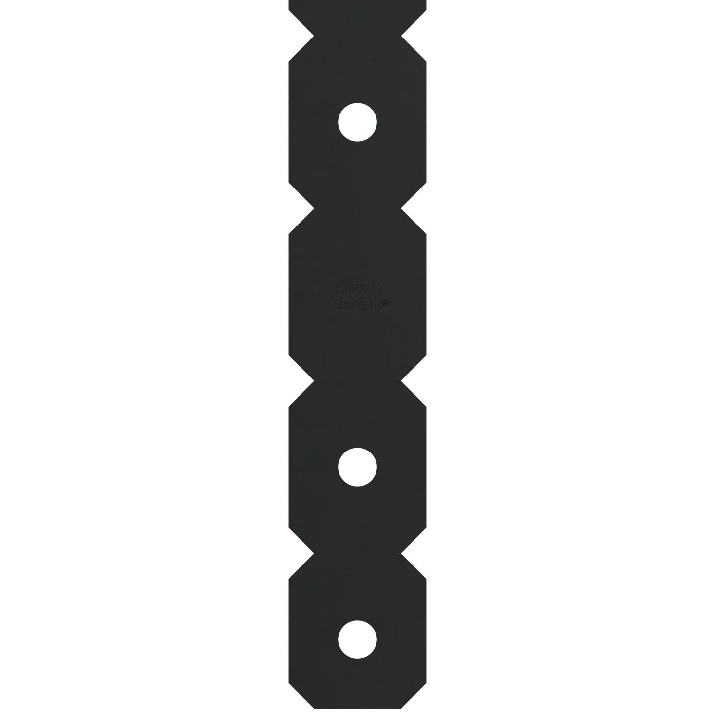 Simpson OS OS 2 in. x 12 in. Black Powder-Coated Ornamental Strap