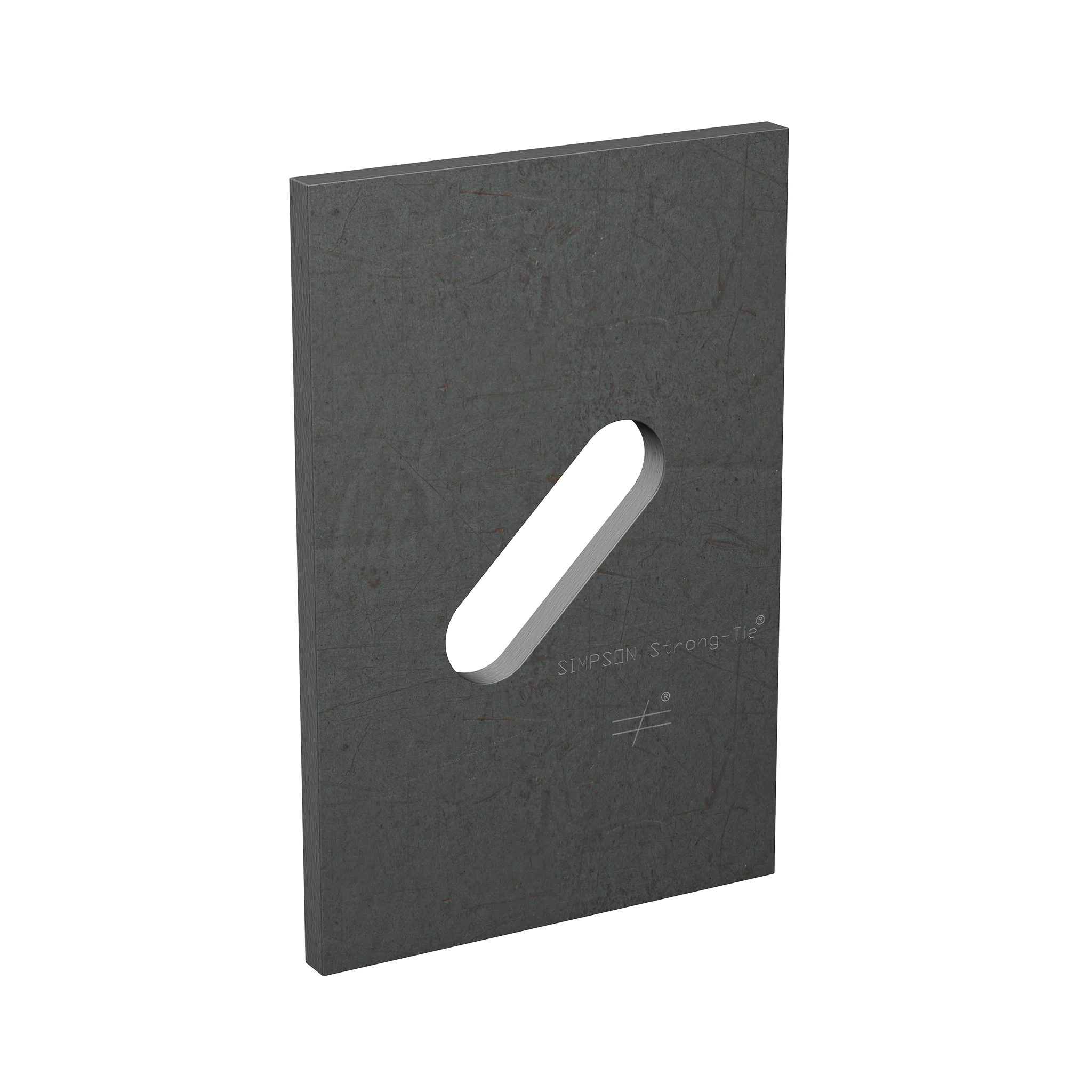 Simpson BPS 3/4-6HDG BPS 3 in. x 4-1/2 in. HDG Slotted Bearing Plate with 3/4 in. Bolt Dia.