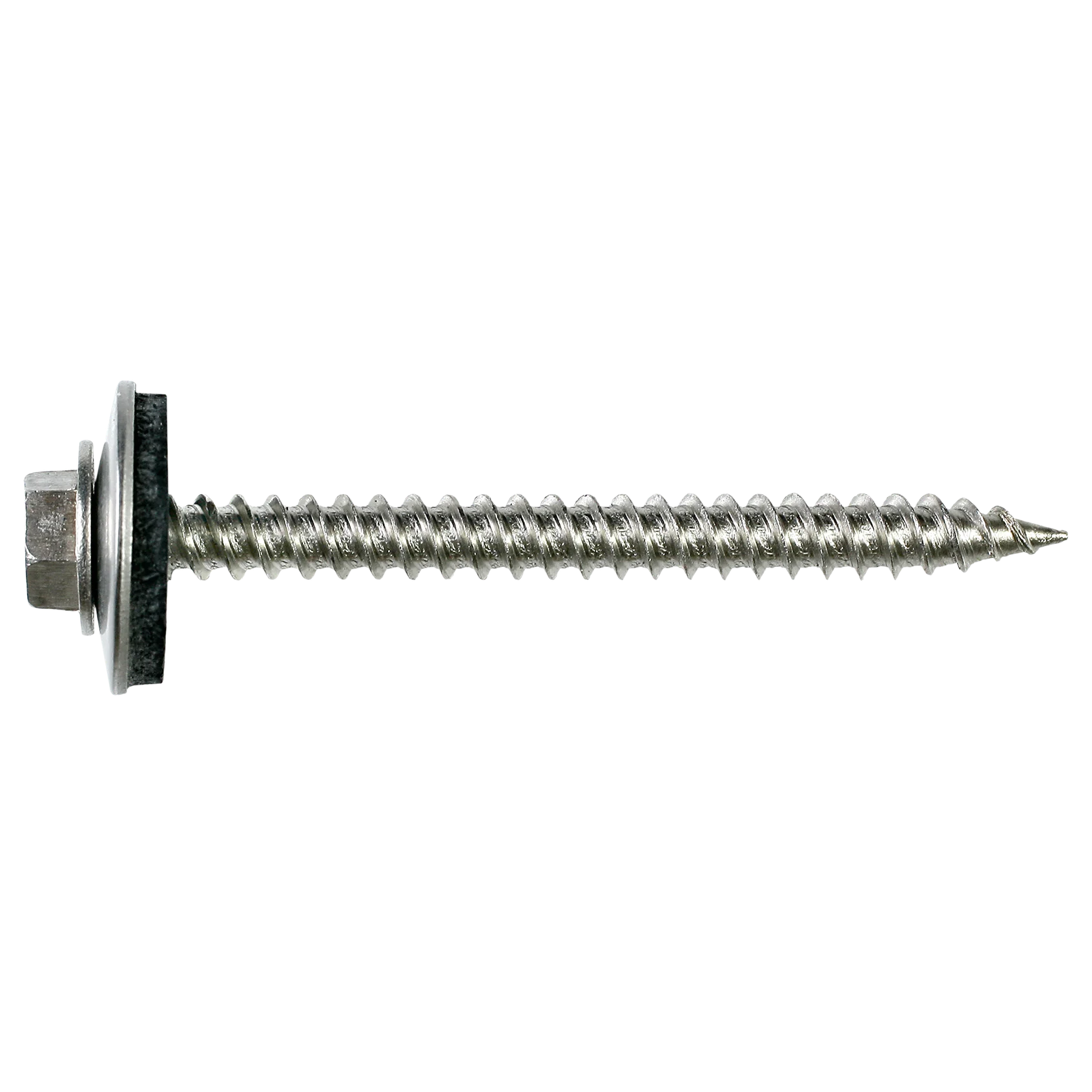 Simpson T09200HWAM Metal-Panel Screw with EPDM Washer — #9 x 2 in. Hex Head, Type 316 (1000-Qty)