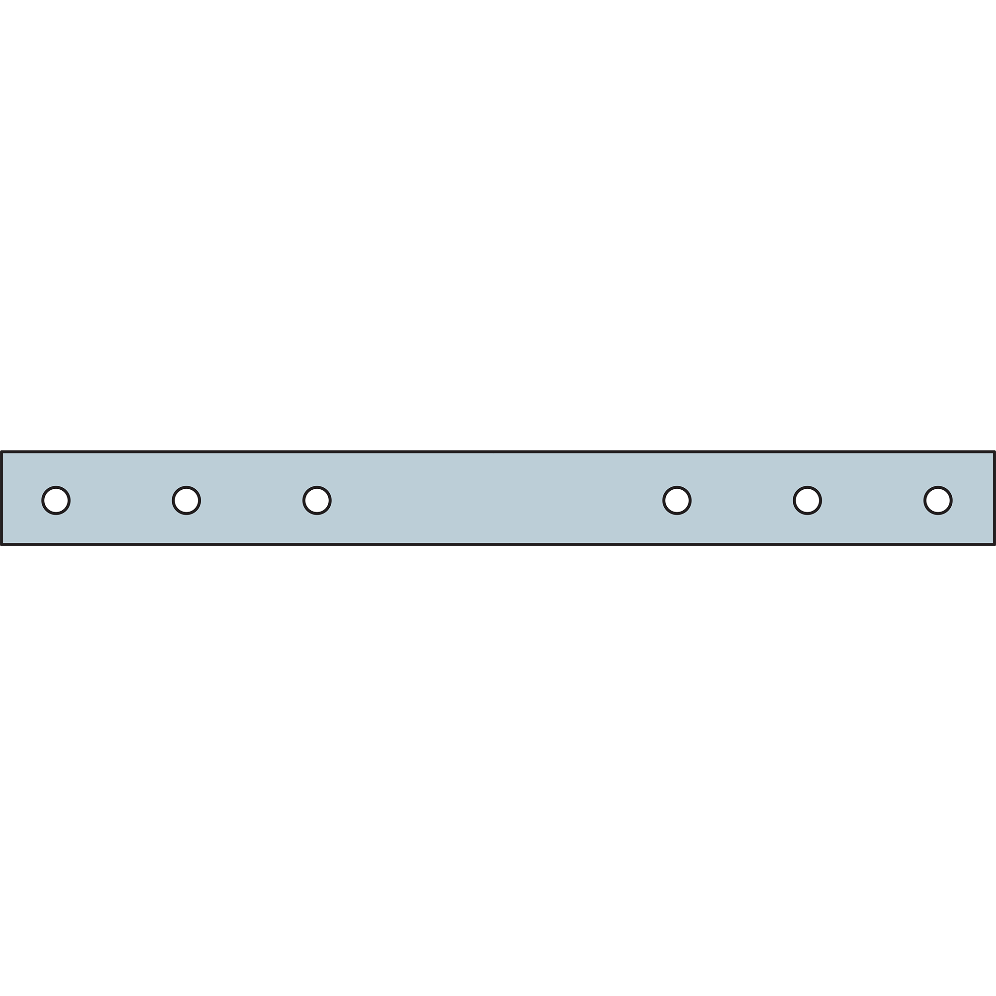 Simpson HST3HDG HST 3 in. x 25-1/2 in. 3-Gauge Hot-Dip Galvanized Heavy Strap Tie