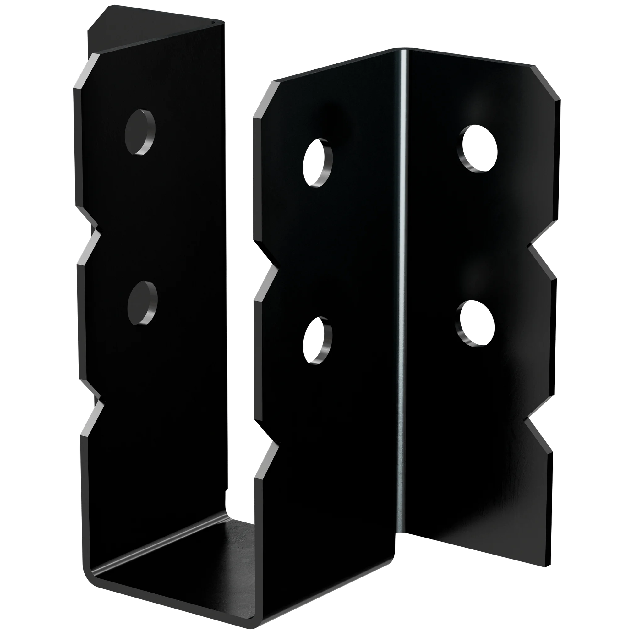 Simpson OU410 OU Black Powder-Coated Ornamental Joist Hanger for 4x10