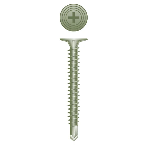 Strong-Point CB815 Phillips Wafer Head w/Nibs, Self-Drilling, Ruspert Coated, 8-18 x 1-5/8, Box of 4,000 Cement Board Screws