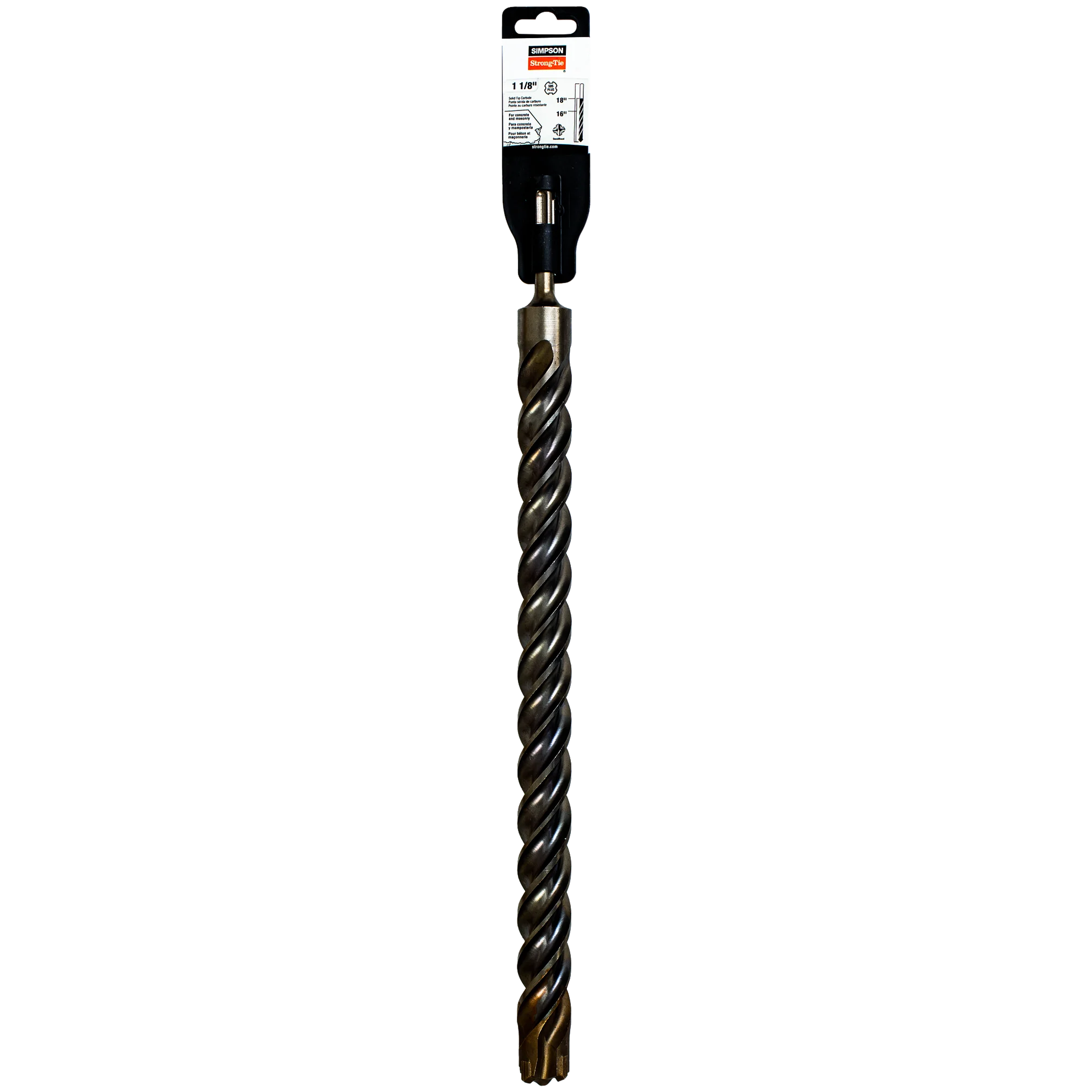 Simpson MDPL11218Q 1-1/8 in. x 18 in. SDS-plus Quad-Head Shank Drill Bit