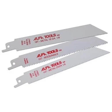 ALFA Tools RSBM126 BI-METAL 12" 6TPI RECIPROCATING SAW BLADE 50/pack