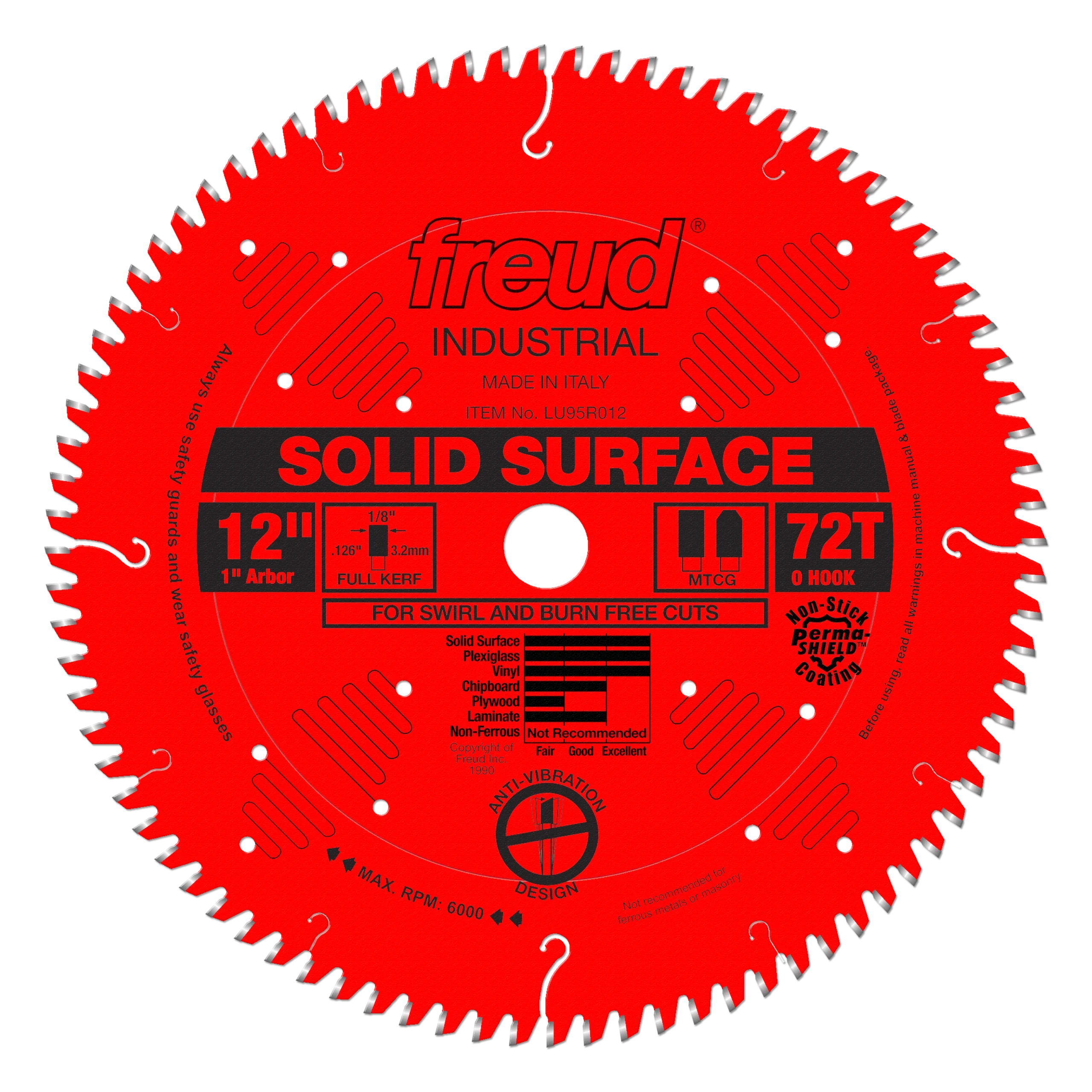Freud LU95R012 12" Solid Surface Blade - Freud/Diablo