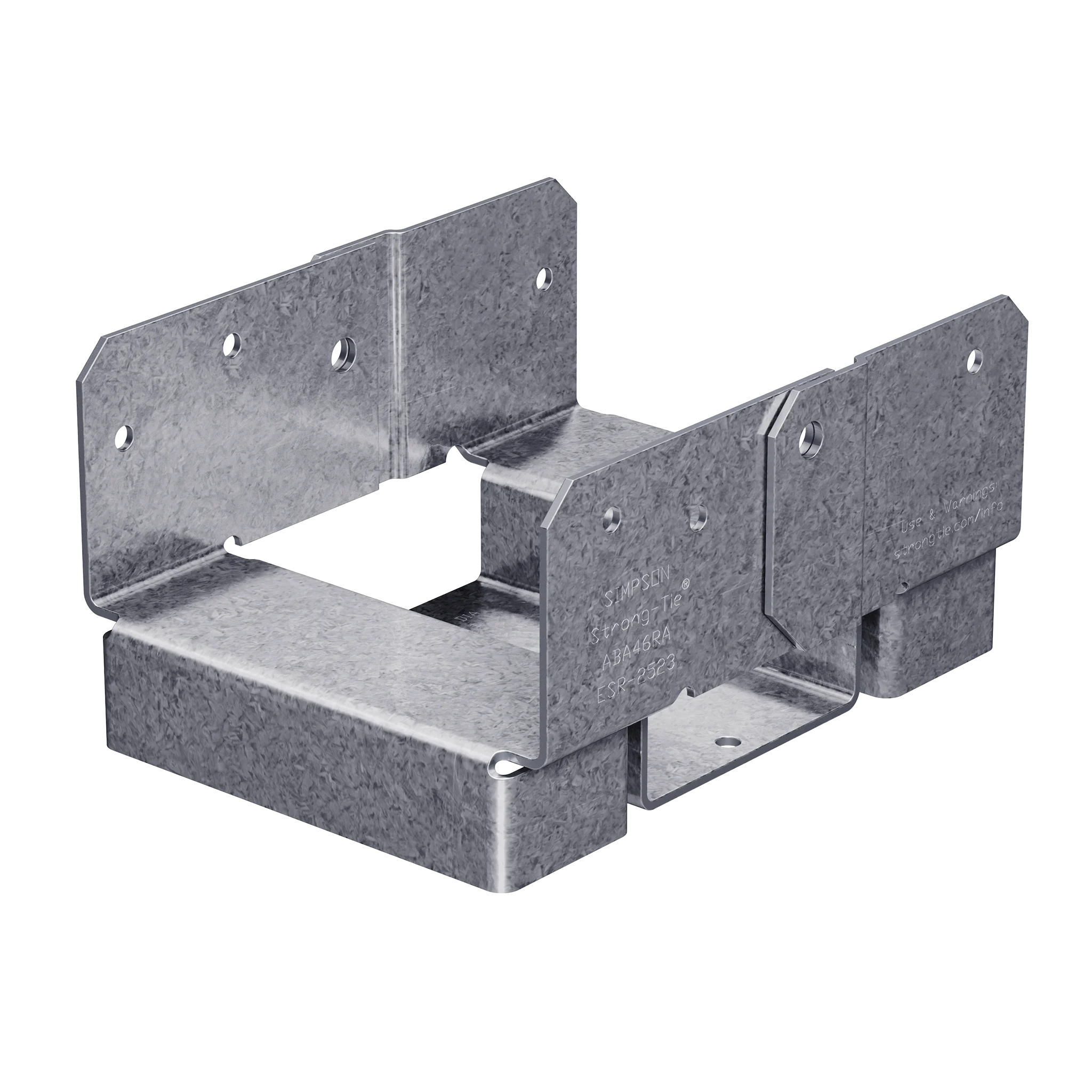 Simpson ABA46RZ ABA ZMAX Galvanized Adjustable Standoff Post Base for 4x6 Rough - Simpson Strong-Tie