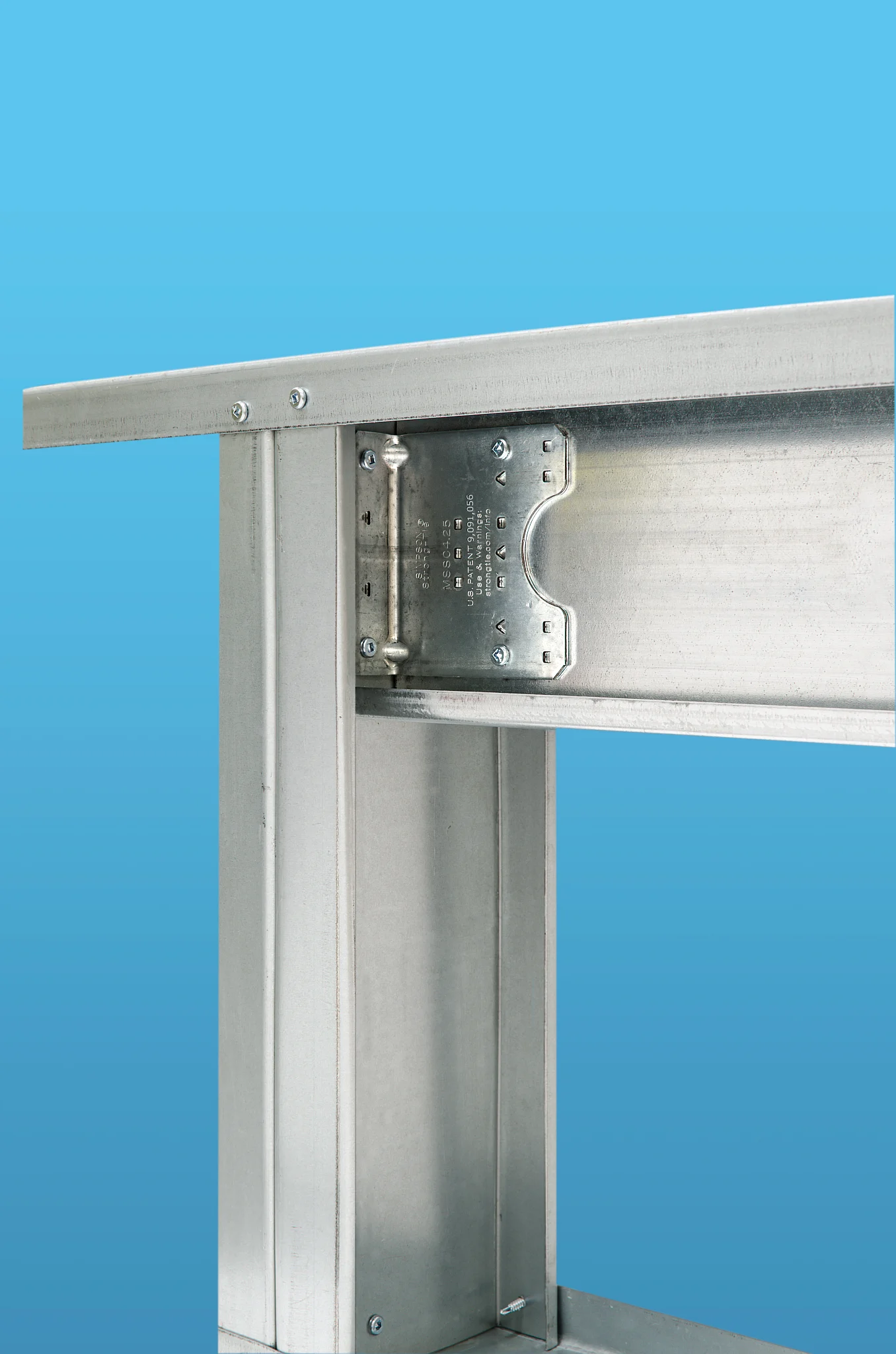 Simpson MSSC4.25-R50 MSSC 4-1/4 in. 12-Gauge Galvanized Steel-Stud Clip (50-Qty)