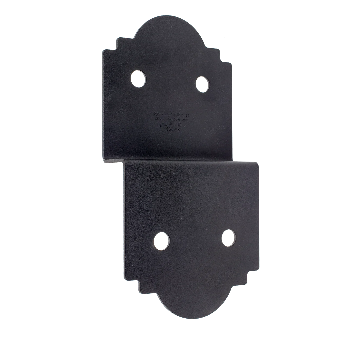 Simpson APDJT2-6 Outdoor Accents Mission Collection 5 in. ZMAX, Black Powder-Coated Deck Joist Tie for 2x