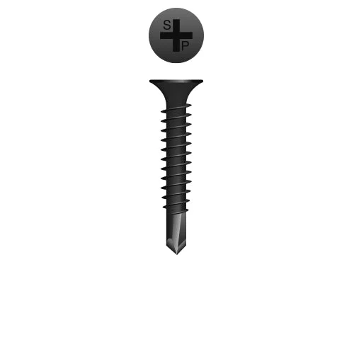 Strong-Point D615 Phillips Bugle Head, Phosphate Coated, 6-20 x 1-5/8, #2 Point, Box of 5,000 Self-Drilling Screws