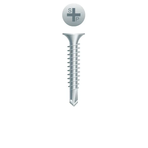 Strong-Point D617Z Phillips Bugle Head, Zinc Plated, 6-20 x 1-7/8, #2 Point, Box of 4,000 Self-Drilling Screws