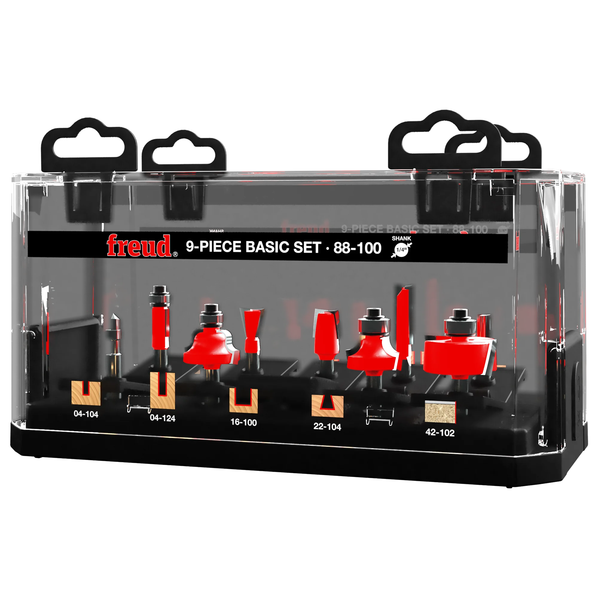Freud 88-100 9 Piece Basic Bit Set (1/4" Shank)