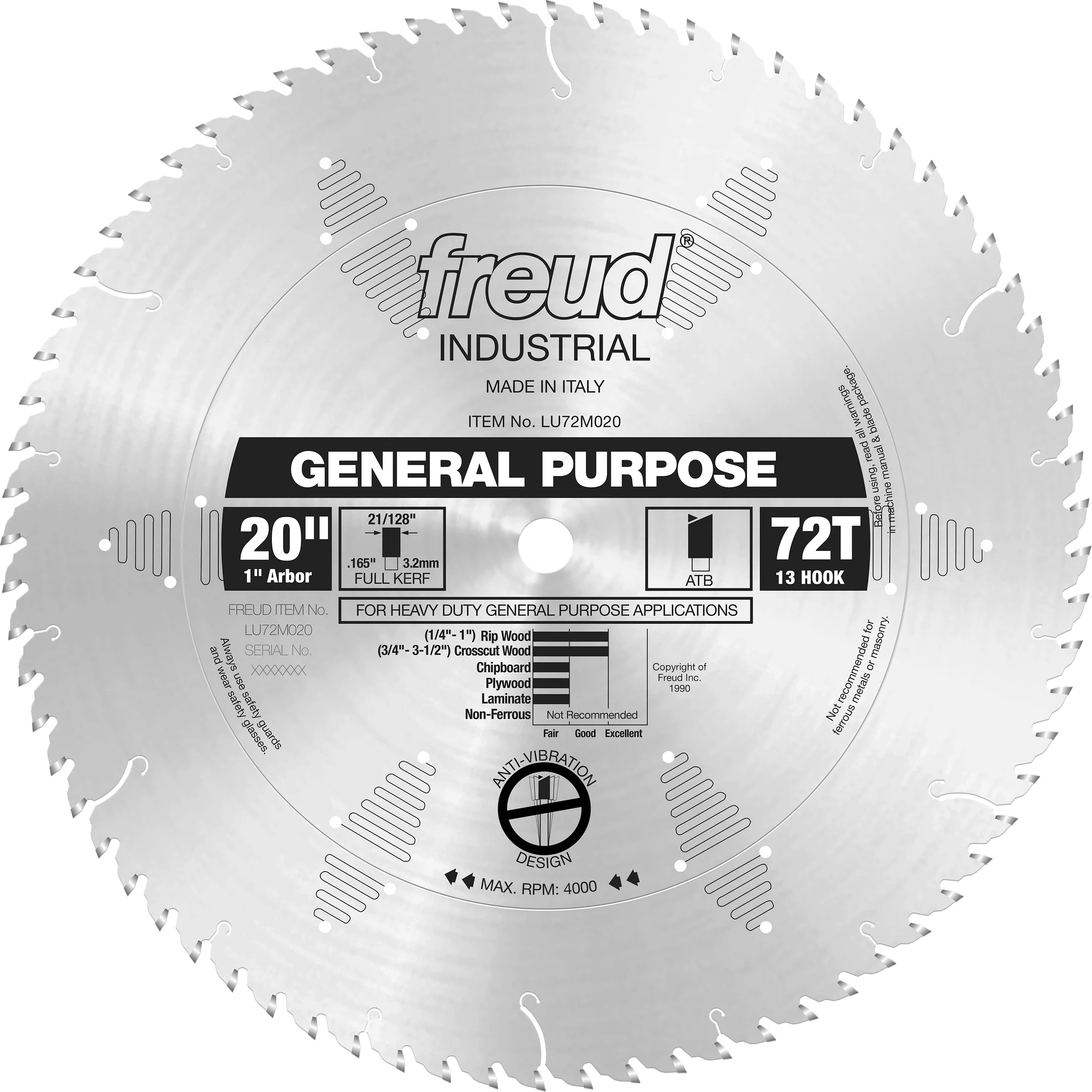 Freud LU72M020 20" General Purpose Blade - Freud/Diablo