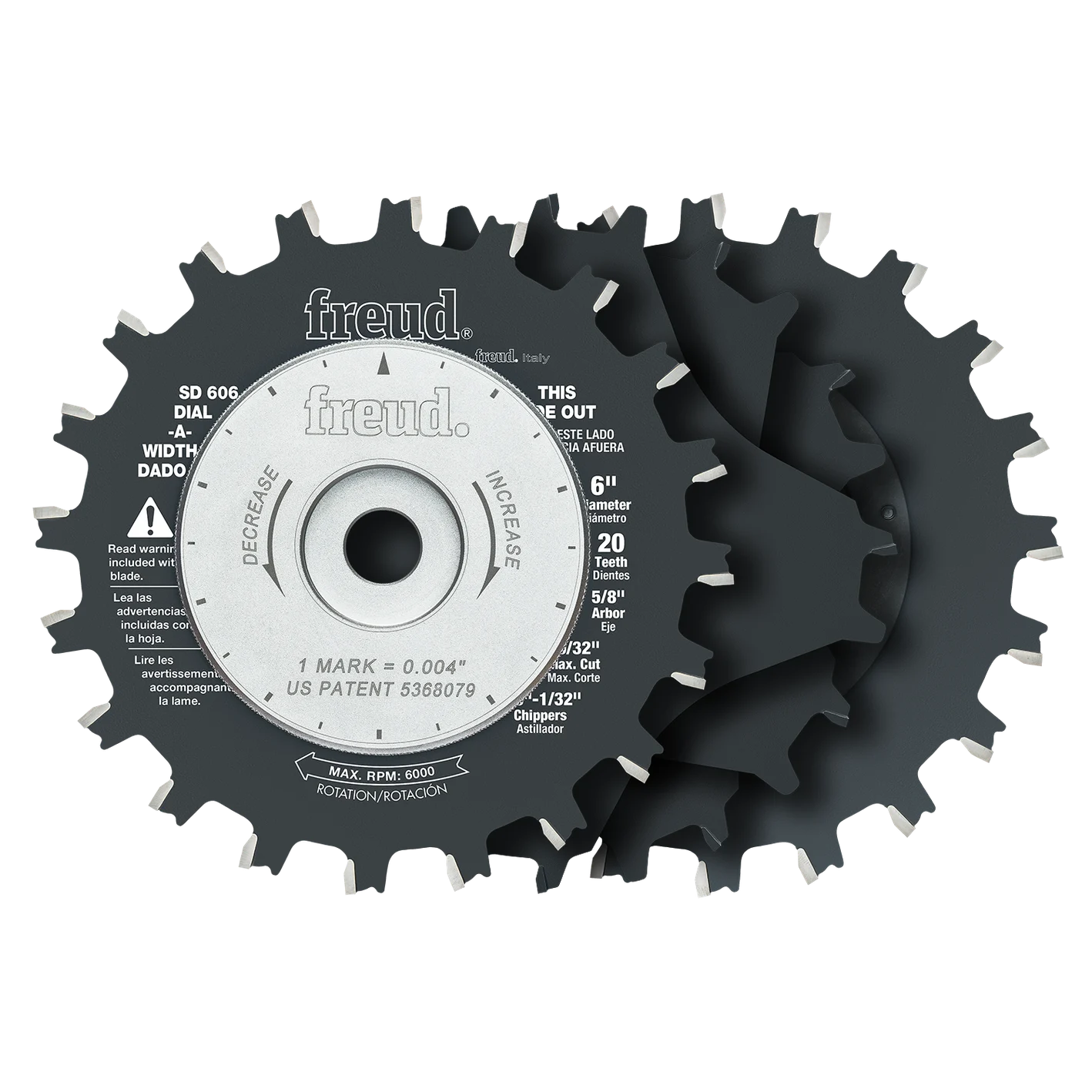 Freud SD606 6" Dial-A-Width Stacked Dado Sets