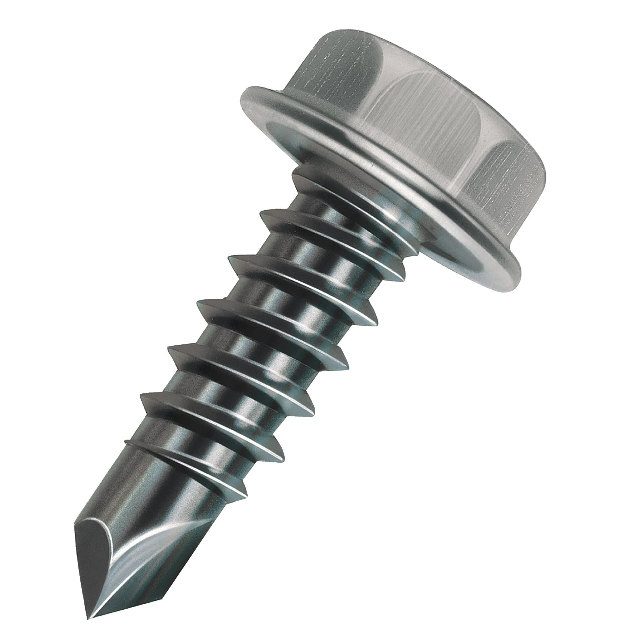 Malco BT132G #2 Point 8-18 x 5/8" | Bit-Tip Drill and Tap Screws | 1/4" Hex Washer Head | HVAC Fastners | Structural & Layered Metal | Self Tapping and Self Drilling Sheet Metal Screws, 100 Bag