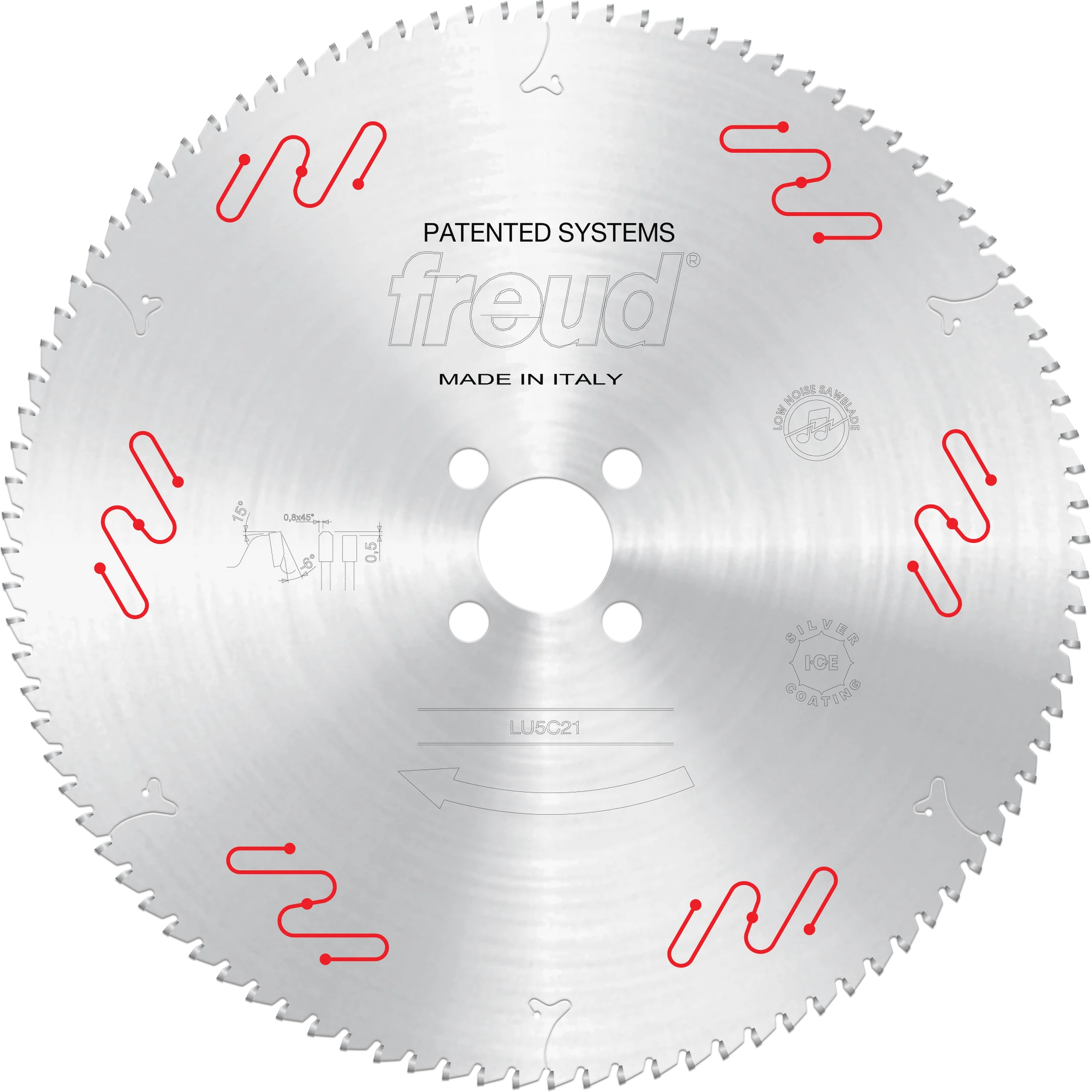 Freud LU5C21 400mm Medium to Thick Aluminum & Non-Ferrous Blades with or without Mechanical Clamping