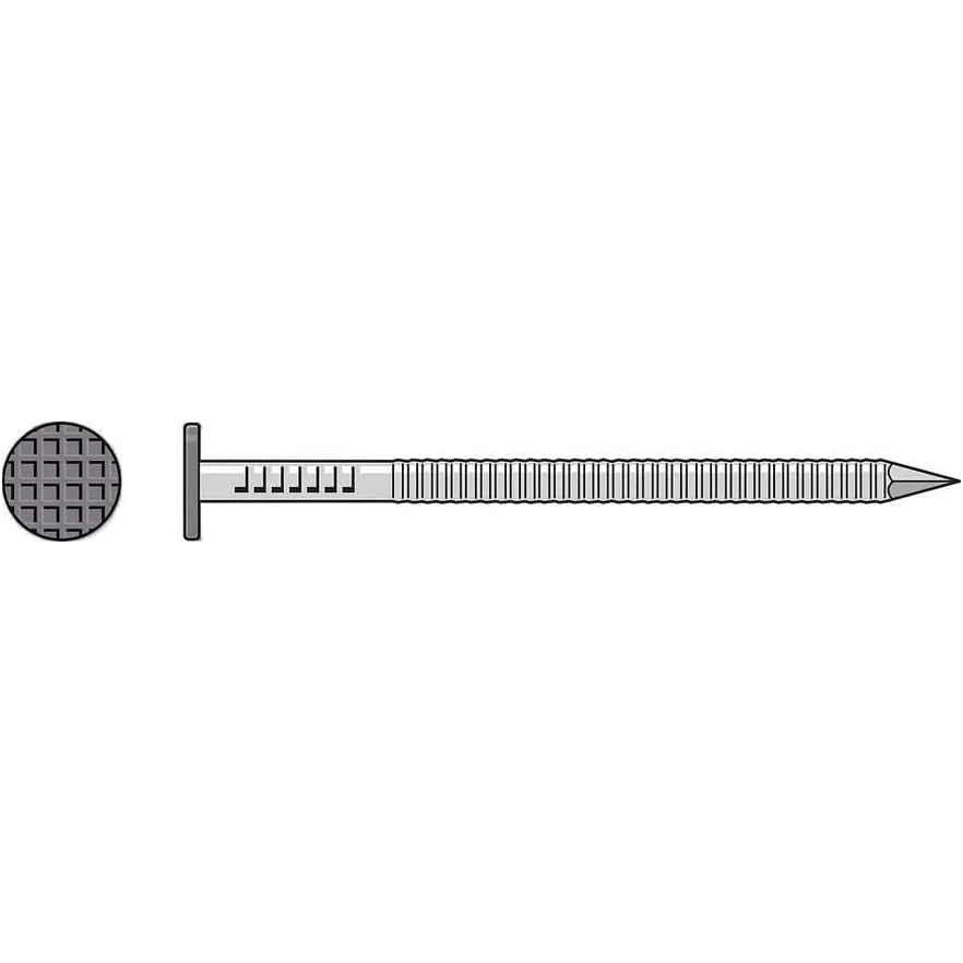 Simpson S10SNDGB Painted Siding Nail — 3 in. x .113 in. Type 304 Stainless Steel, Gray (25 lb.) - Simpson Strong-Tie