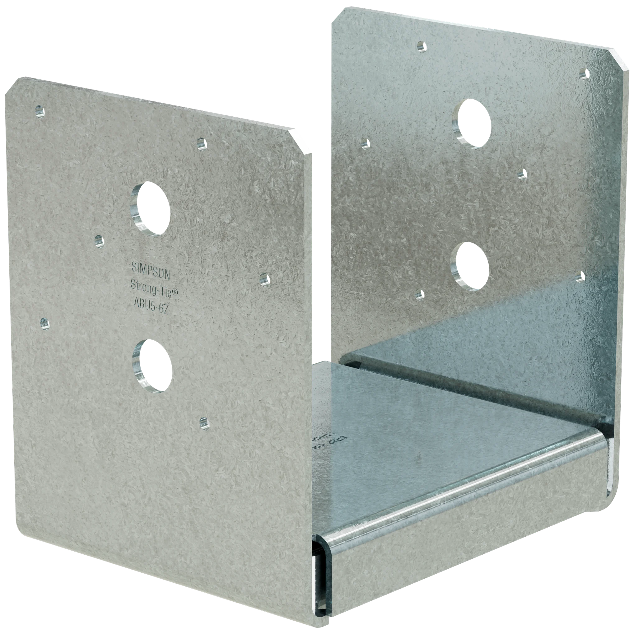 Simpson ABU5-6Z ABU ZMAX Galvanized Adjustable Standoff Post Base for 5-1/8 in. x 6 in. Engineered Lumber